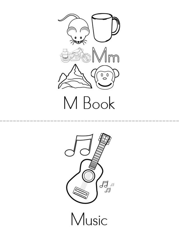 M Book Mini Book - Sheet 1