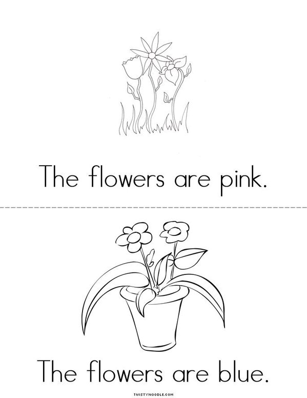 Flowers Mini Book - Sheet 3