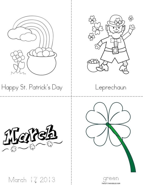Happy St. Patrick's Day Mini Book