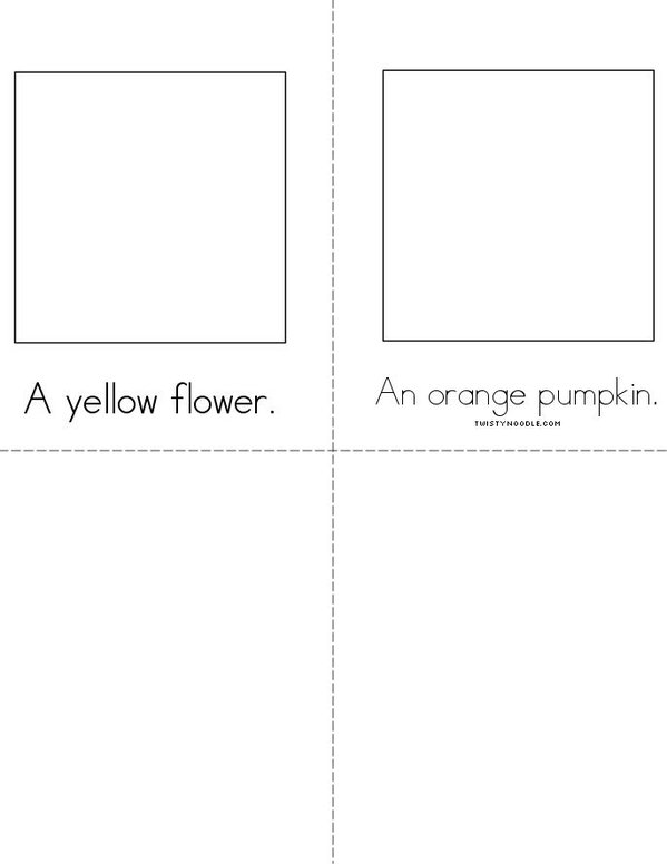 Pumpkin Life Cycle Mini Book - Sheet 2