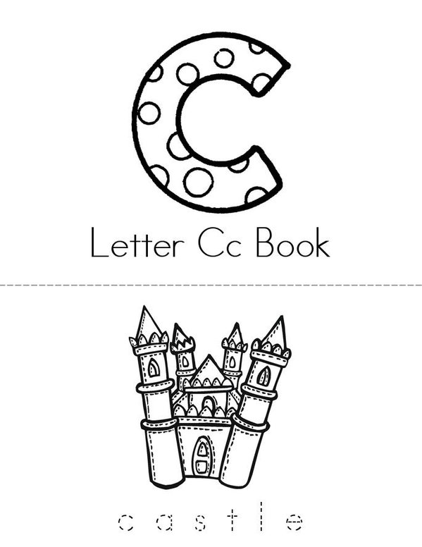 Letter c book Mini Book - Sheet 1