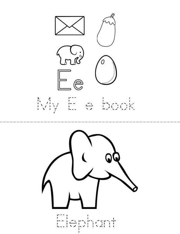 My E e Book  Mini Book - Sheet 1