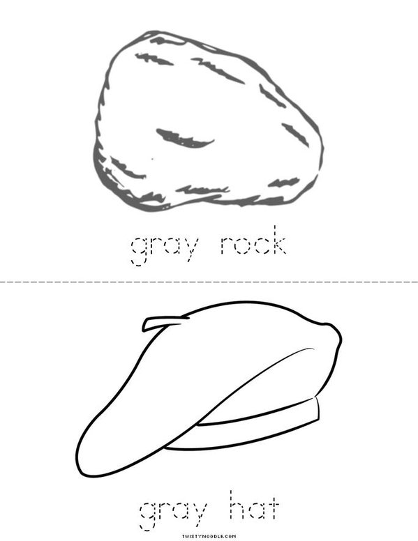 Gray Mini Book - Sheet 2