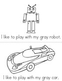 I Like to Play (gray) Book