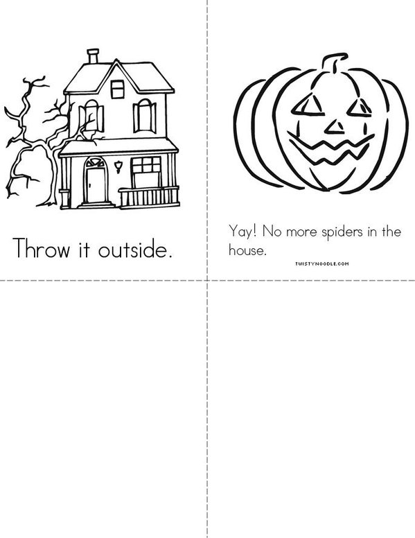 I dont like spiders ! Mini Book - Sheet 2