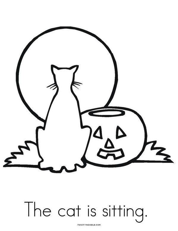 Halloween Verbs Mini Book - Sheet 6