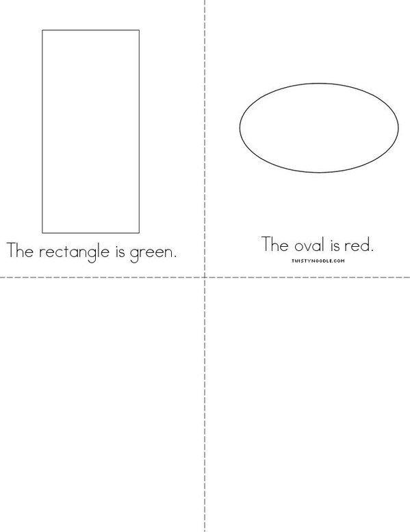 Color the Shapes Mini Book - Sheet 2