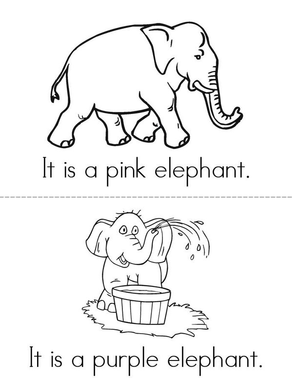 The Elephant Book Mini Book - Sheet 3