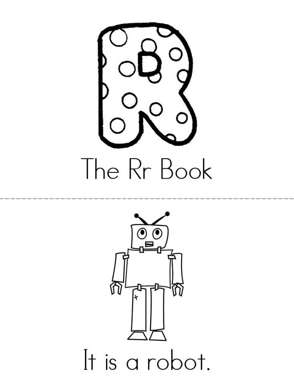 The Rr Book Mini Book - Sheet 1