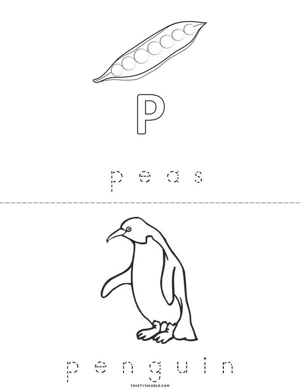 P for Pizza Mini Book - Sheet 2
