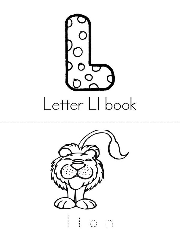 l book Mini Book - Sheet 1