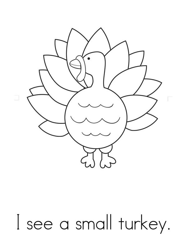 Turkeys! Mini Book - Sheet 2