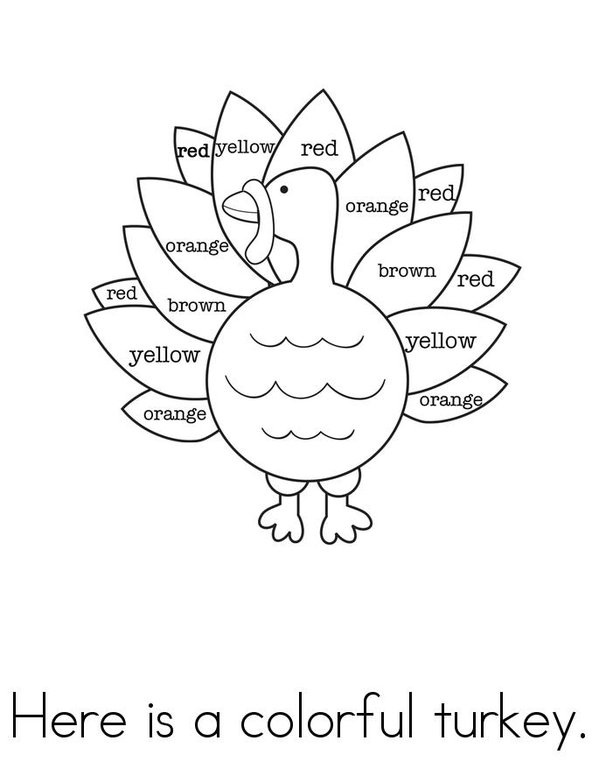Turkeys! Mini Book - Sheet 5