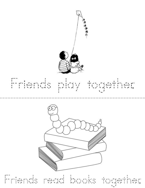 Finding Friends Mini Book - Sheet 2