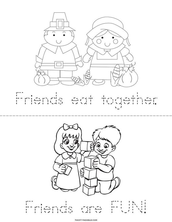 Finding Friends Mini Book - Sheet 3