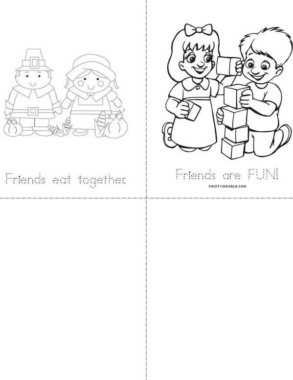Finding Friends Mini Book - Sheet 2