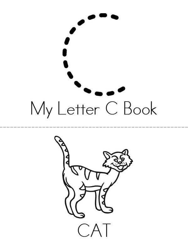 My Letter C Book Mini Book - Sheet 1