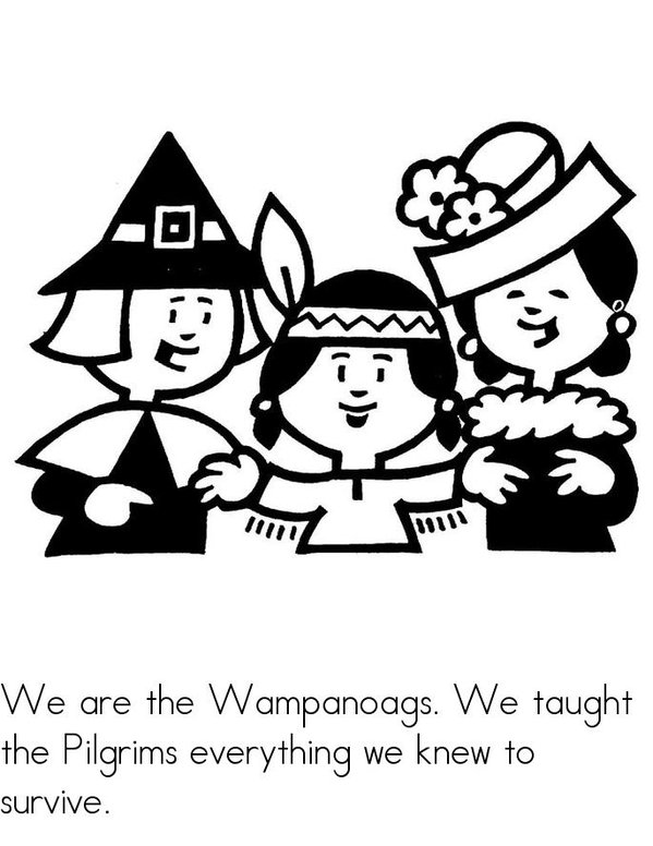 We are the Wampanoags! Mini Book - Sheet 6
