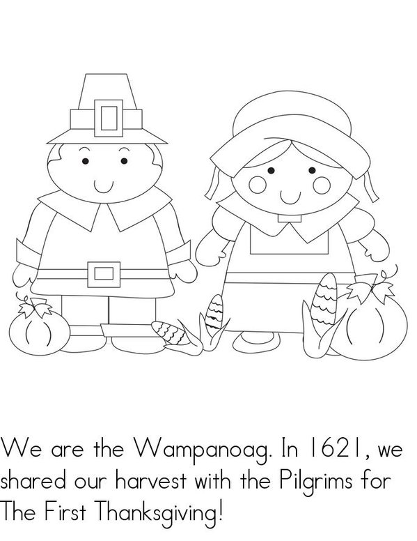 We are the Wampanoags! Mini Book - Sheet 7