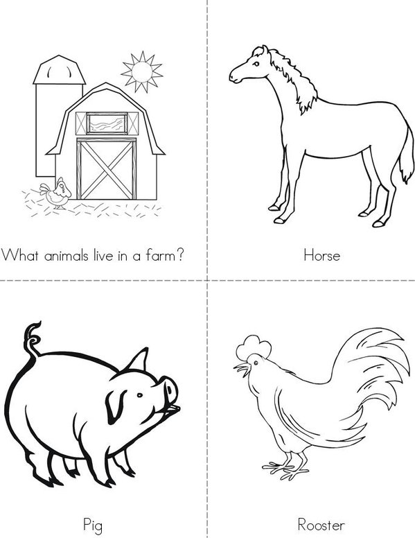 Farm Animals Book - Twisty Noodle