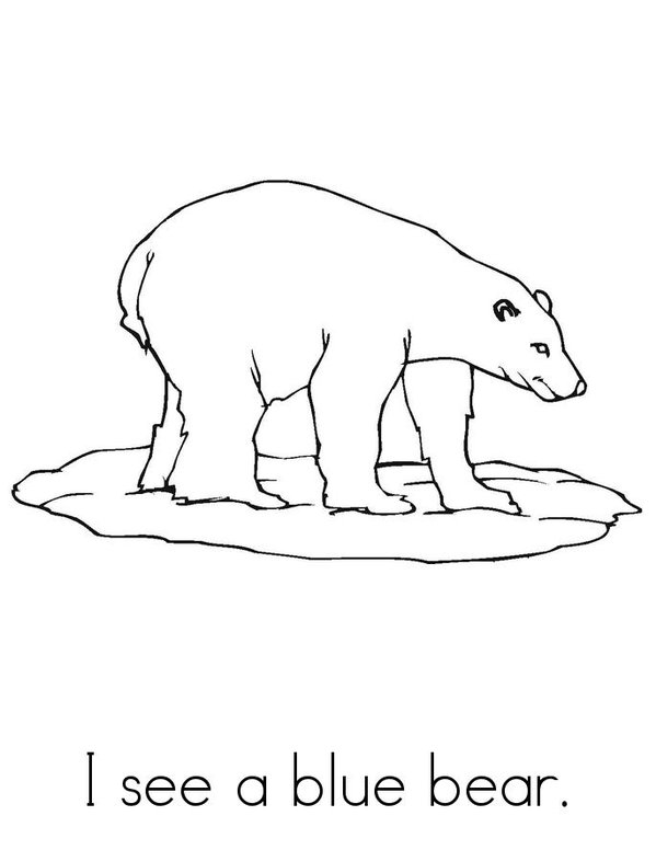 Bears in Pairs Mini Book - Sheet 2