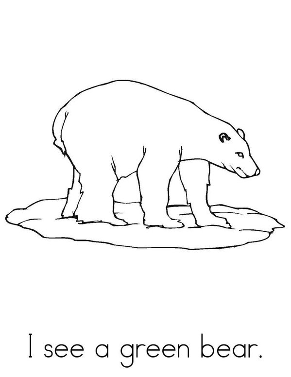 Bears in Pairs Mini Book - Sheet 4