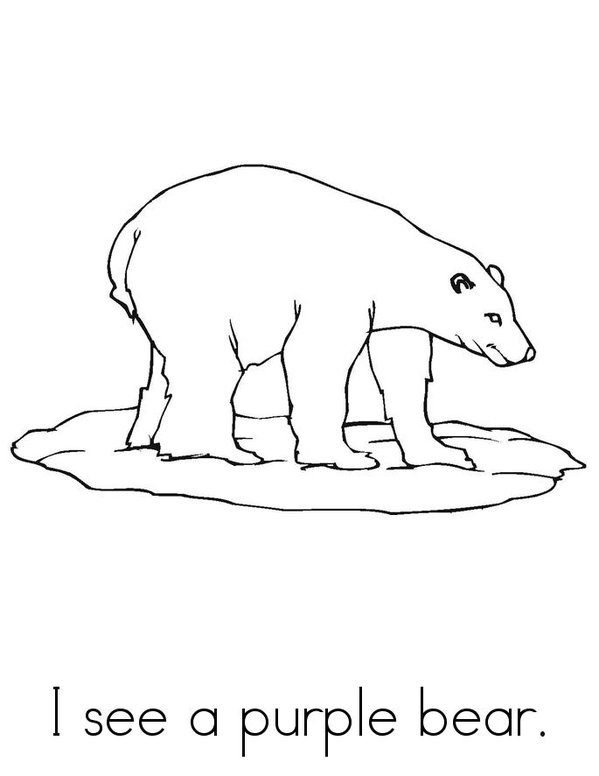 Bears in Pairs Mini Book - Sheet 5