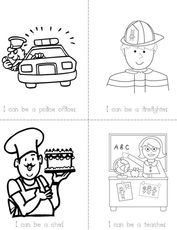 Jobs People Do Mini Book - Sheet 1