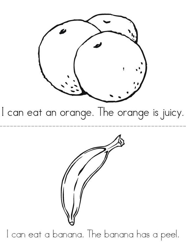 Fruits Mini Book - Sheet 2