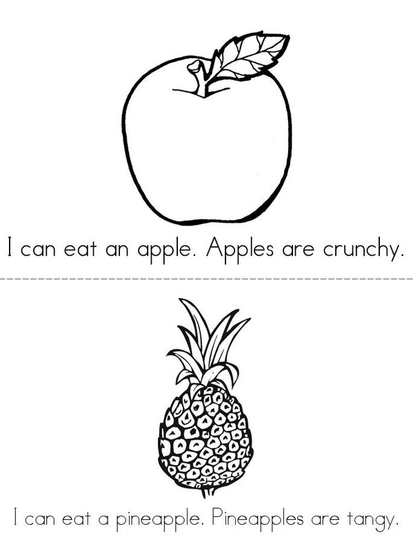 Fruits Mini Book - Sheet 4