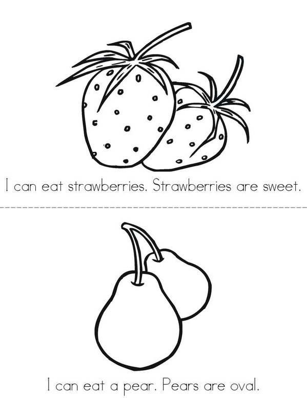 Fruits Mini Book - Sheet 5