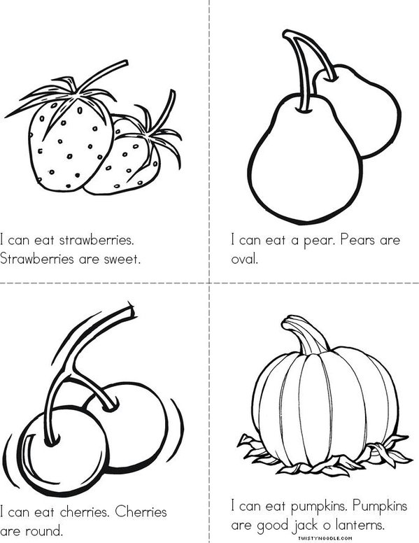 Fruits Mini Book - Sheet 3