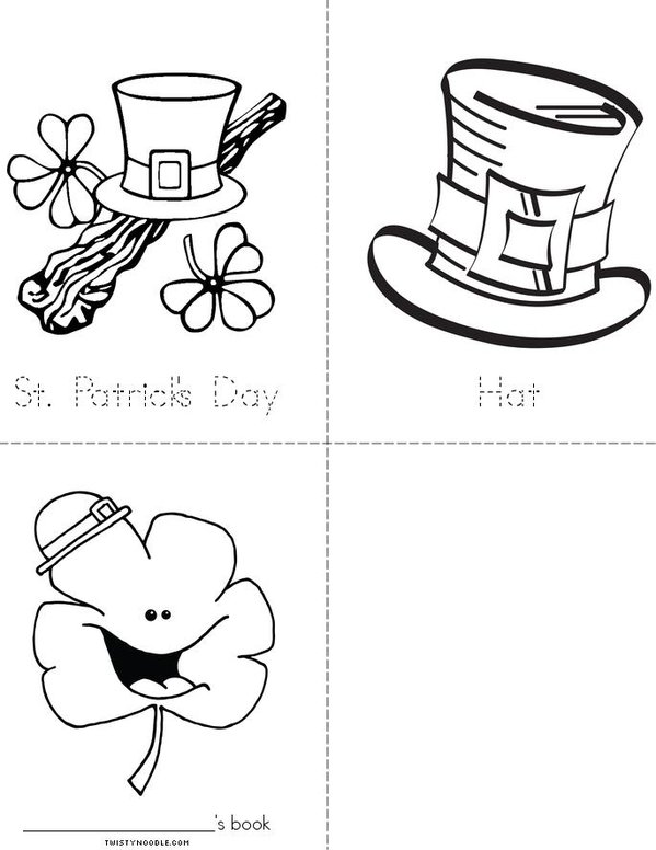 Happy St. Patrick's Day! Mini Book - Sheet 2
