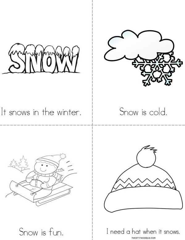 My Book of Snow Mini Book