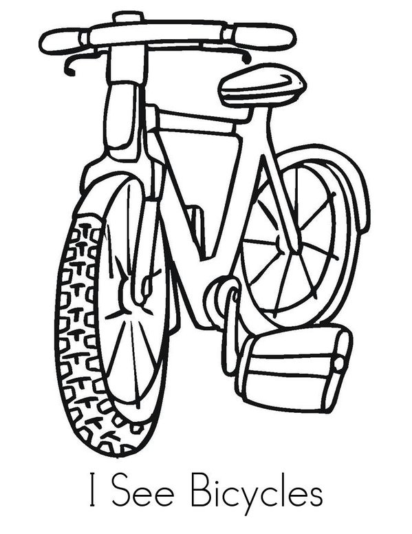I See Bicycles Mini Book - Sheet 1