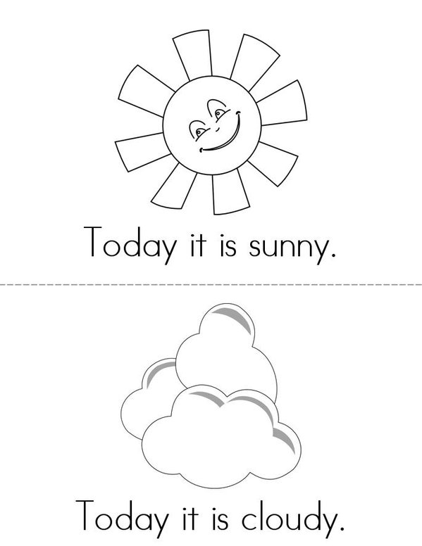 What is the Weather Today? Mini Book - Sheet 2