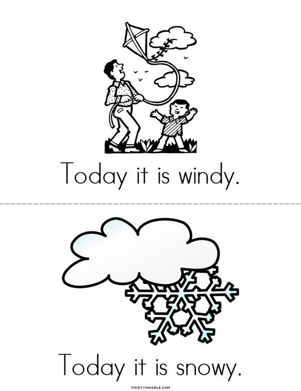 What is the Weather Today? Mini Book - Sheet 3