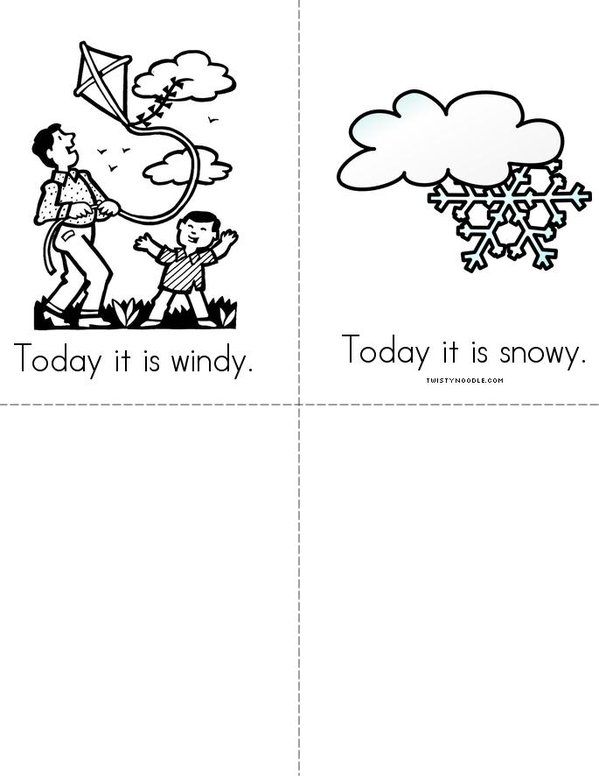 What is the Weather Today? Mini Book - Sheet 2