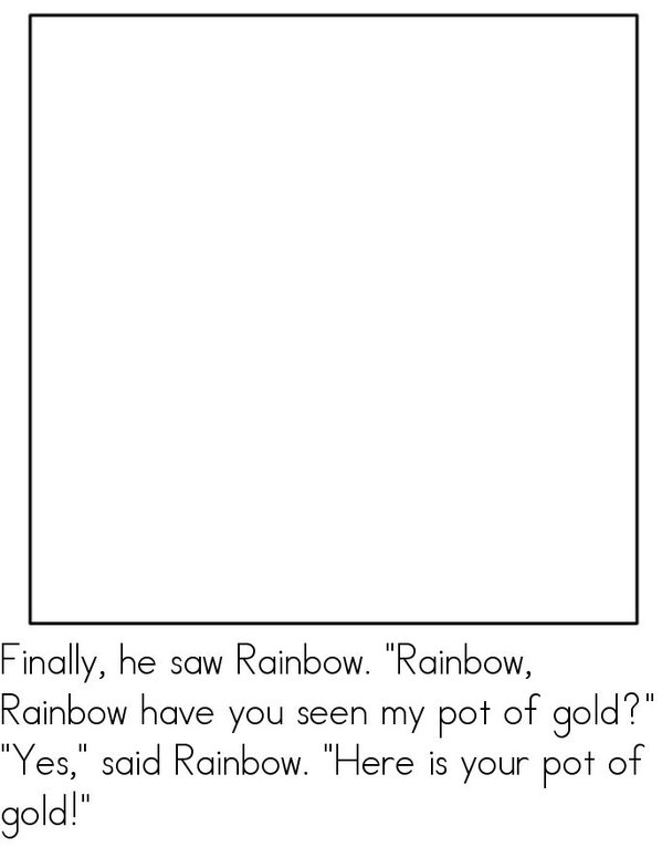 The Leprechaun Looks for His Gold Mini Book - Sheet 7