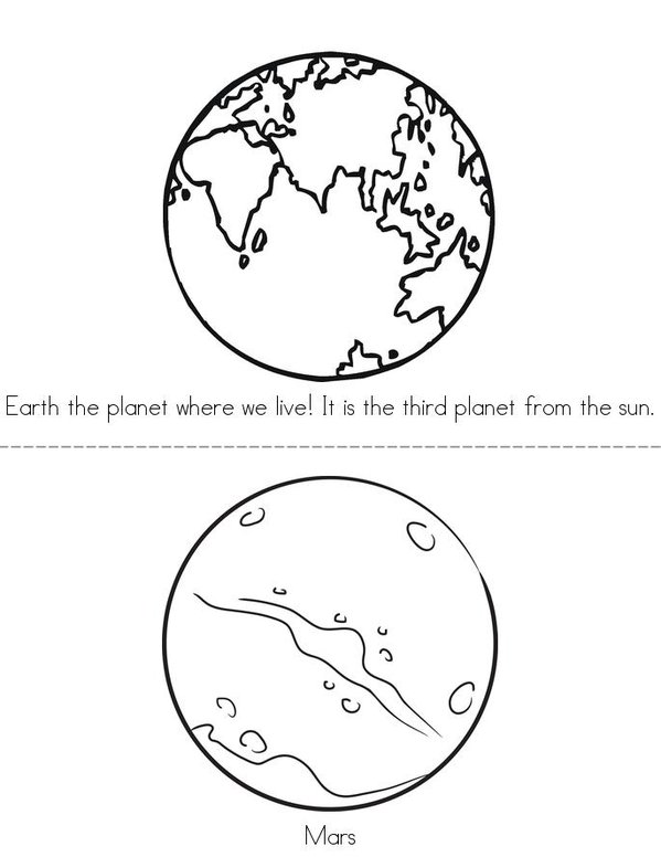 Our solar system Mini Book - Sheet 3