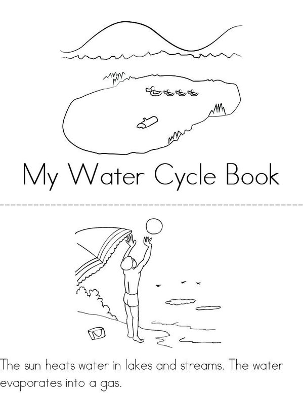 The Water Cycle Mini Book - Sheet 1