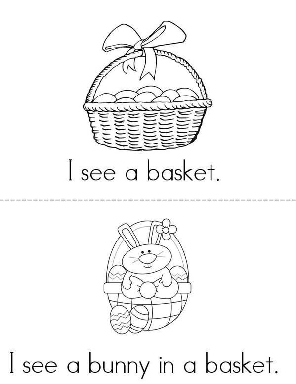 I see Easter! Mini Book - Sheet 4