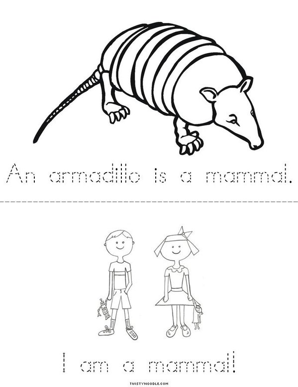 Mammals Mini Book - Sheet 4