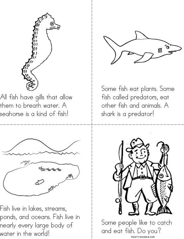 What Makes A Fish A Fish? Mini Book - Sheet 2