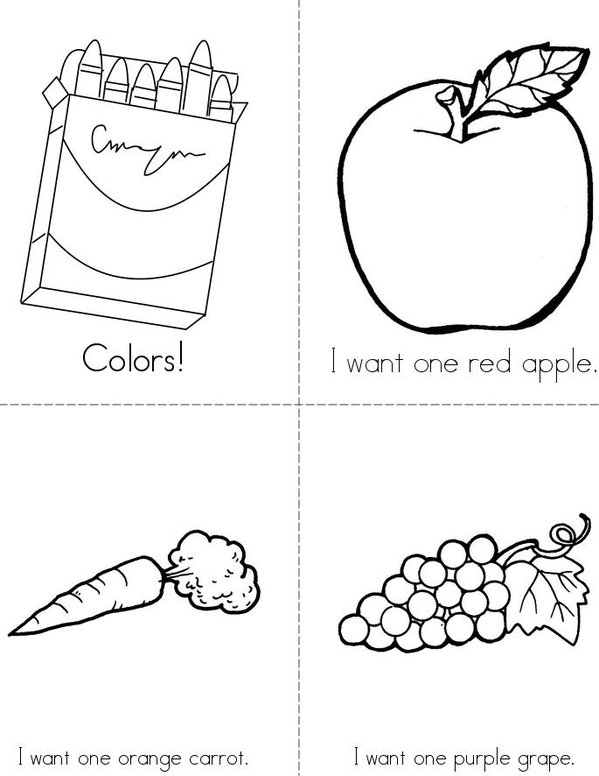 colors Mini Book - Sheet 1