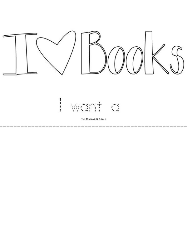 I Want Book Mini Book - Sheet 4