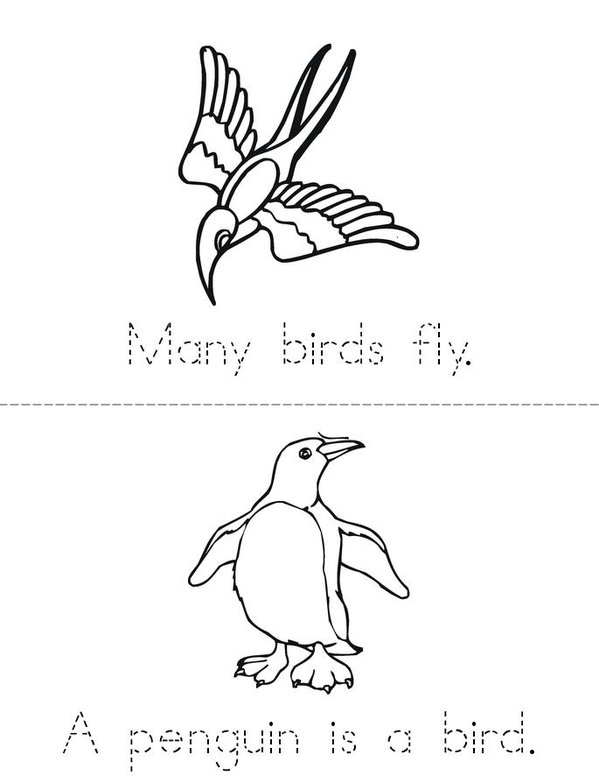 Birds Mini Book - Sheet 3