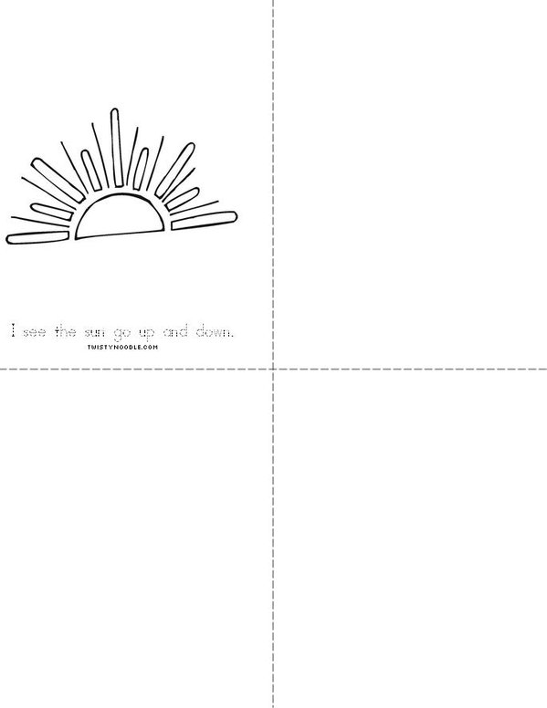 My Sight Word book Mini Book - Sheet 2