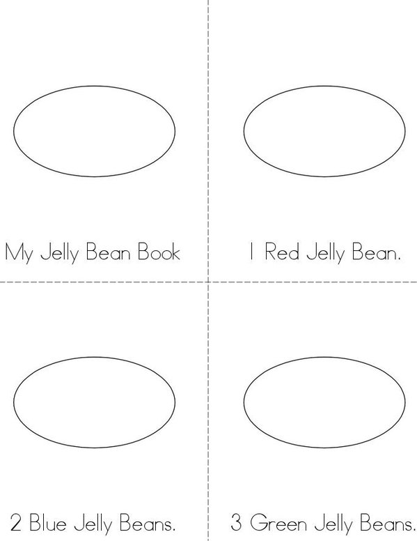 My Jelly Bean Book Mini Book - Sheet 1