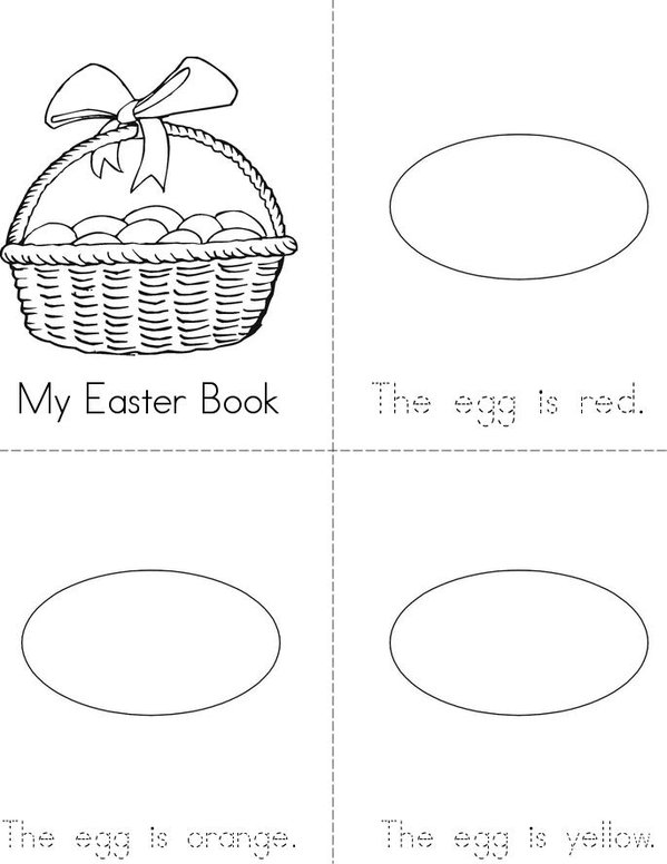 My Easter Egg Book Mini Book - Sheet 1